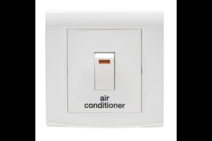 32A Double Pole Control Switch With Neon Printed 'Air Conditioner'