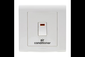 20A Double Pole Control Switch With Neon Printed 'Air Conditioner'