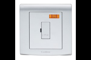 13A Unswitched Fused Connection Unit with Neon Silver Finish