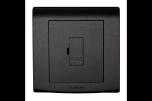 13A Unswitched Fused Connection Unit Black Finish