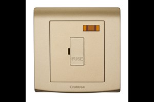 13A Unswitched Fused Connection Unit with Neon Gold Finish