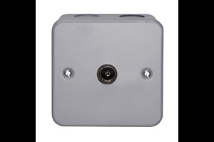 1 Gang Coaxial Direct Connection Metalclad Socket