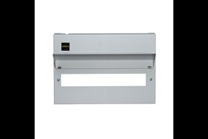 Consumer Unit Upgraded Lid Assembly Grey 255mm High, 16 Module