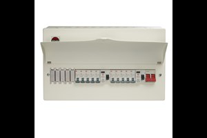 15 Way High Integrity Consumer Unit 100A Main Switch, 80A 30mA RCDs, Flexible Configuration with 10 MCBs