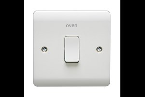 20A Double Pole Switch With LED Printed 'Oven'