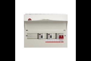 9 Way High Integrity Consumer Unit 100A Main Switch, 80A 30mA RCDs, Flexible Configuration, with SPD