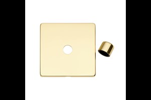 1 Gang Dimmer Plate Frame and Knob Polished Brass