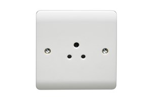 2A 1 Gang Unswitched Round Pin Socket