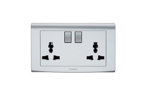 13A 2 Gang Switched
Multi-Function Socket Silver