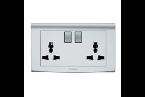 13A 2 Gang Switched
Multi-Function Socket Silver