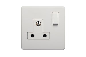 15A 1 Gang Round Pin Switched Socket