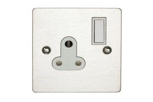 5A 3 Pin Switched Socket Stainless Steel Finish