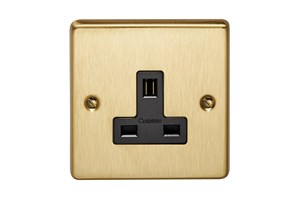 13A 1 Gang Unswitched Socket Bronze Finish