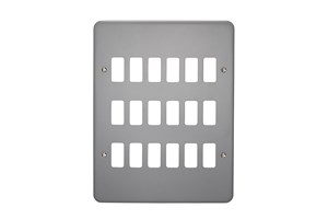 18 Gang Surface Metalclad Grid Cover Plate