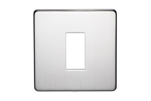 45A 1 Gang Double Pole Switch Plate Highly Polished Chrome Finish