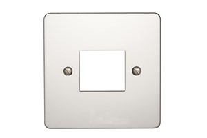 10AX 2 Gang 2 Way Switch Metal Plate Polished Stainless Steel Finish