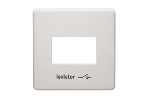 6A Triple Pole Fan Isolator Switch Plate and Frame