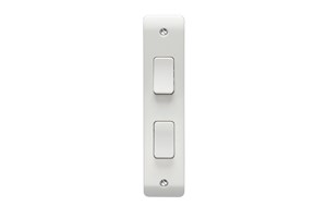 10AX 2 Gang 2 Way Architrave Switch