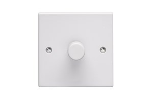 400W 1 Gang Mains or Low Voltage Dimmer Plate Switch