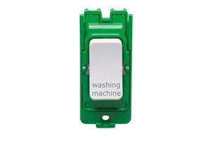 20A Double Pole Grid Switch Printed 'Washing Machine'