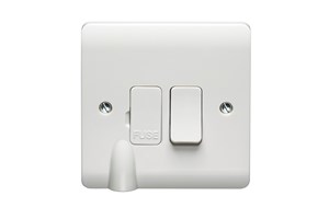 13A Double Pole Switched Fused Connection Unit With LED & Flex Outlet