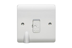 13A Unswitched Fused Connection Unit With LED, Tamperproof Screw & Flex Outlet