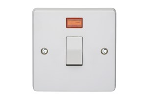 32A 1 Gang Double Pole Switch With Neon