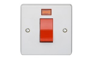 45A 1 Gang Double Pole Switch With Neon