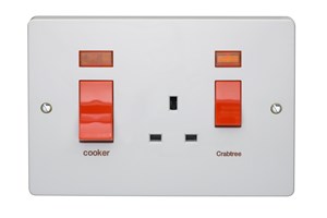 45A Cooker Control Unit With Neon (168mm X 114mm)