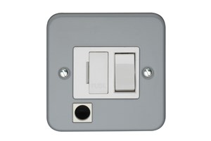 13A Double Pole Switched Metalclad Fused Connection Unit With Cord Outlet