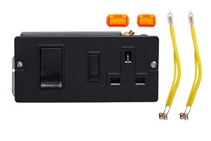 45A Double Pole Cooker Control Unit With Neon Interior