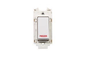 20A Double Pole Grid Switch Module Printed 'Freezer'