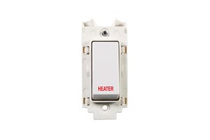 20A Double Pole Grid Switch Module Printed 'Heater'