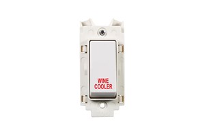 20A Double Pole Grid Switch Module Printed 'Wine Cooler'
