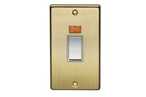 50A 2 Gang Double Pole Control Switch With Neon Bronze Finish