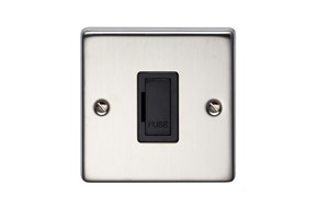 13A Unswitched Fused Connection Unit Stainless Steel Finish