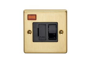13A Double Pole Switched Fused Connection Unit With Neon Bronze Finish