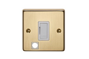 13A Unswitched Fused Connection Unit With Cord Outlet Bronze Finish