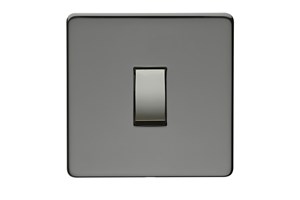 20A 1 Gang Double Pole Switch Black Nickel Finish