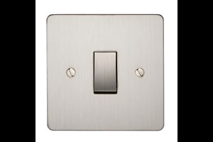 20A 1 Gang Double Pole Switch Stainless Steel Finish
