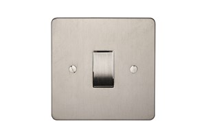 10AX 1 Gang 2 Way Switch Stainless Steel Finish