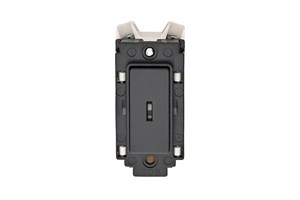 20A Double Pole Grid Key Switch (Black)