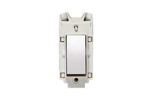 10A Retractive Grid Switch Highly Polished Chrome Finish Rocker