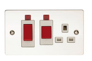 45A Cooker Control Unit With Neon Polished Steel Finish