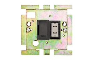 13A Double Pole Switched Fused Connection Unit Interior No Rocker
