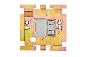 13A Double Pole Switched Fused Connection Unit Cord Outlet Interior With Neon No Rocker