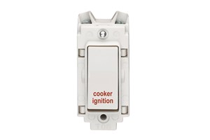 20A Double Pole Grid Switch Printed 'Cooker Ignition'