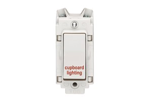 20A Double Pole Grid Switch Printed 'Cupboard Lighting'