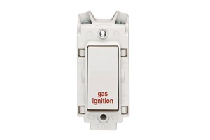20A Double Pole Grid Switch Printed 'Gas Ignition'