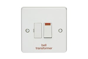 13A Double Pole Switched Fused Connection Unit With Neon Printed 'Bell Transformer'